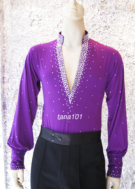 Áo latin màu tím
