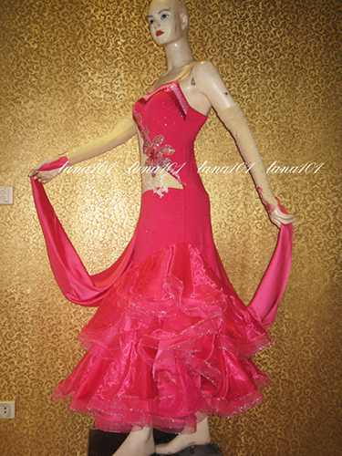 Váy khiêu vũ Ballroom hồng
