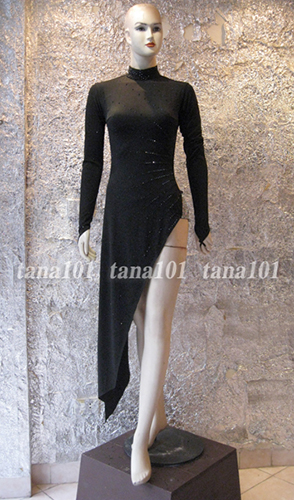 Váy nhảy latin đen