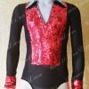 áo nhảy khiêu vũ đỏ đen