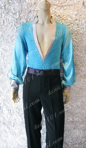 áo nhảy khiêu vũ xanh dương