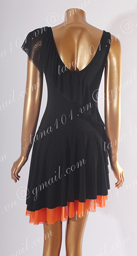 Váy khiêu vũ latin đen