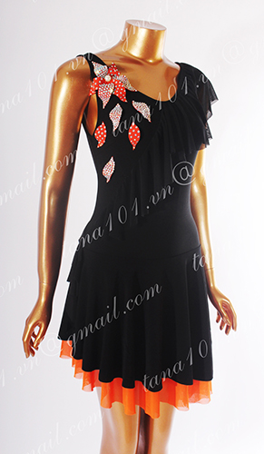 Váy khiêu vũ latin đen