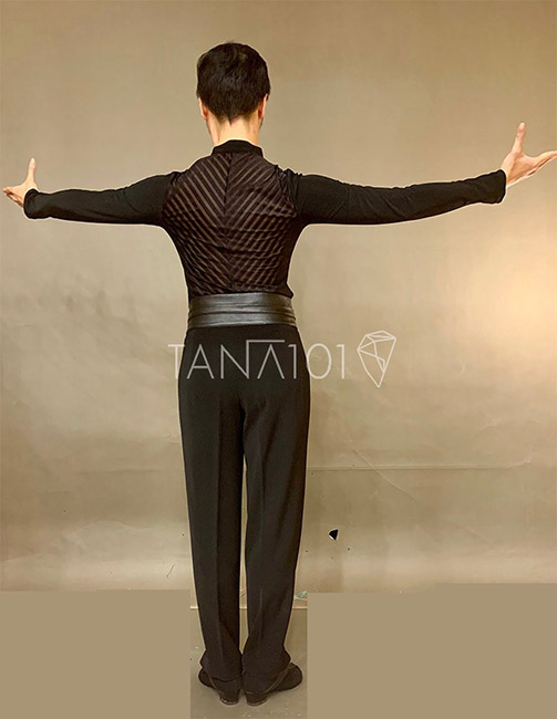 Áo nhảy nam màu đen