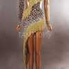 Váy nhảy latin da báo tua vàng
