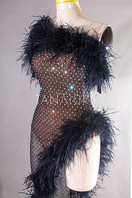 Váy nhảy latin lông vũ