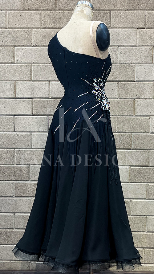 Women Competion Ballroom Latin Dance Dress - Smooth, Salsa, Rumba, Swing - TANA Lycra, Chiffon, Cover Back Dancewear (4) Women-Competion-Ballroom-Latin-Dance-Dress-Smooth-Salsa-Rumba-Swing-TANA-Lycra-Chiffon-Cover-Back-Dancewear