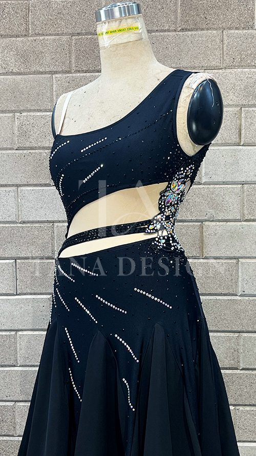 Women Competion Ballroom Latin Dance Dress - Smooth, Salsa, Rumba, Swing - TANA Lycra, Chiffon, Cover Back Dancewear (5) Women-Competion-Ballroom-Latin-Dance-Dress-Smooth-Salsa-Rumba-Swing-TANA-Lycra-Chiffon-Cover-Back-Dancewear