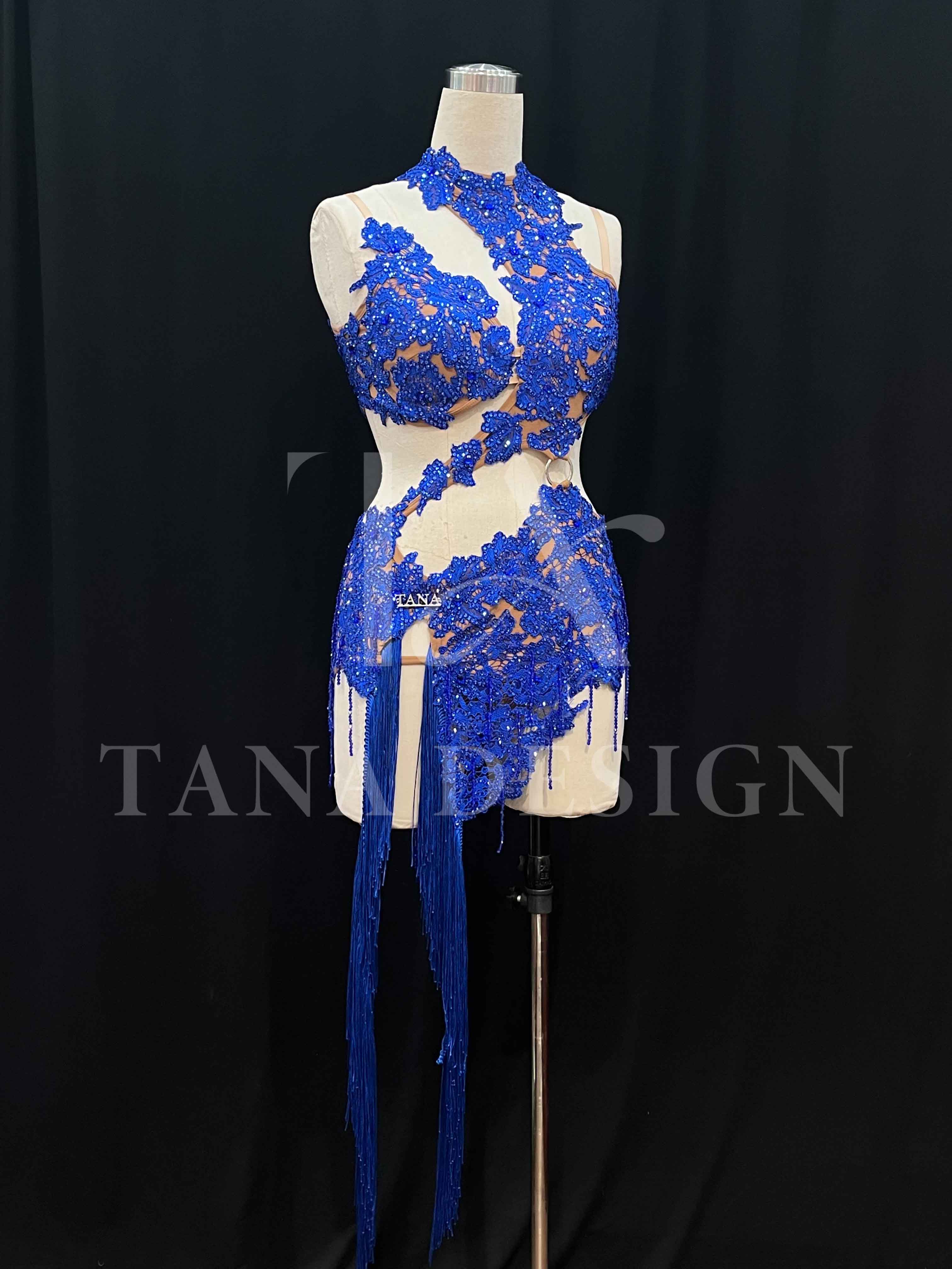 Women Competion Latin Ballroom Dance Dress - Smooth, Salsa, Rumba, Swing - TANA Lycra, Lace, Open Back, Beaded Fringe Dancewear (6) Women-Competion-Latin-Ballroom-Dance-Dress-Smooth-Salsa-Rumba-Swing-TANA-Lycra-Lace-Open-Back-Beaded-Fringe-Dancewear