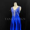 Custom-Women-Competition-Latin-Ballroom-Dance-Dress-Smooth-Salsa-Rumba-Swing-Lycra-Mesh-Chiffon-Open-Back