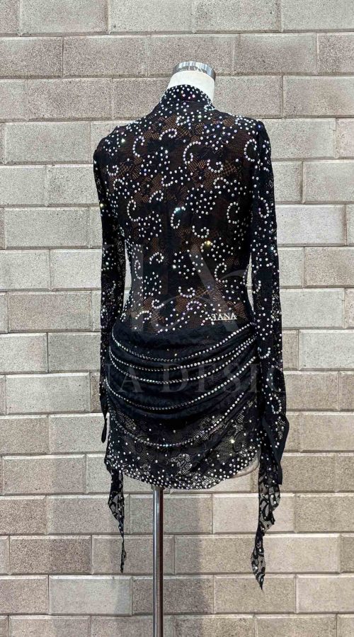 Custom-Women-Competition-Latin-Ballroom-Dance-Dress-Smooth-Salsa-Rumba-Swing-lycra-lace-rhinestone-fringe-close-back