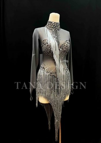 Women Competion Latin Ballroom Dance Dress Smooth Salsa Rumba Swing TANA dancewear